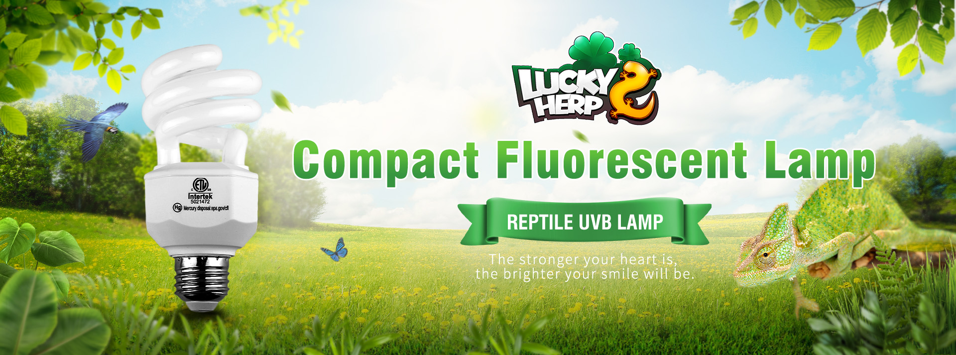 reptile compact uvb fluorescent lamp